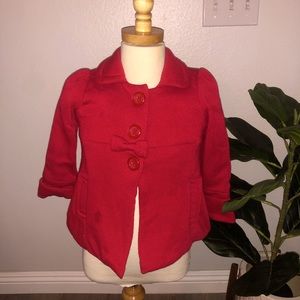 Red Little Girls Coat